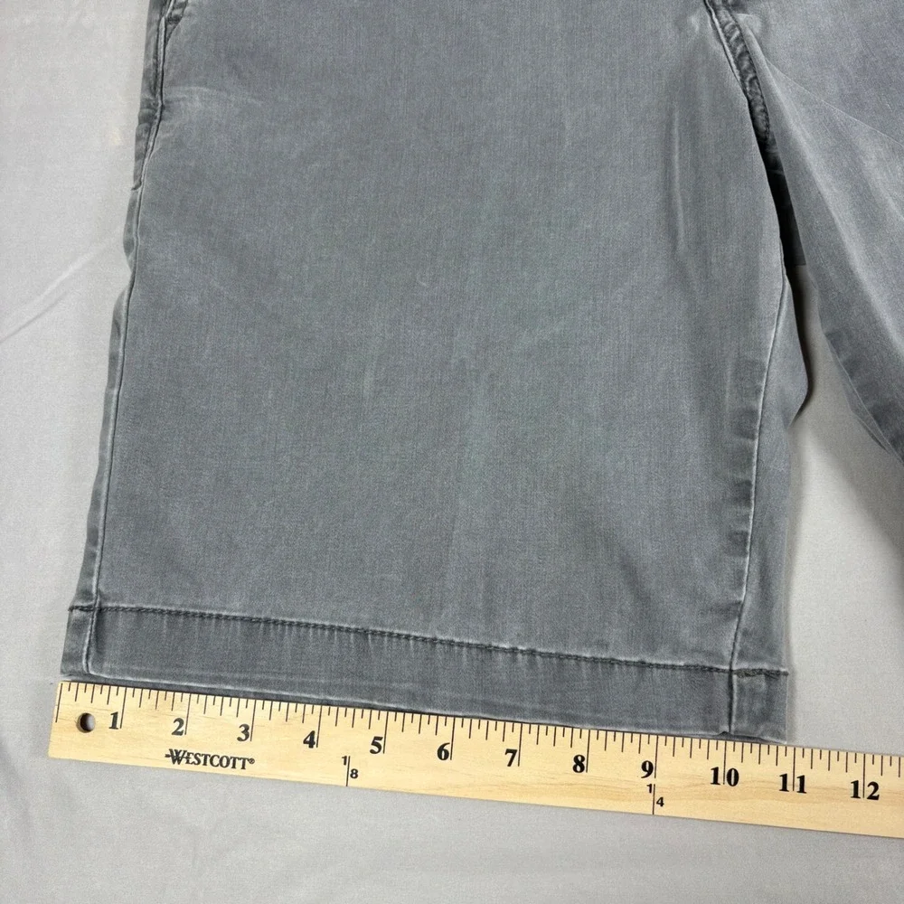 Tommy Bahama Boracay Chino Shorts Mens 32 Gray Cotton Tencel Stretch Coastal